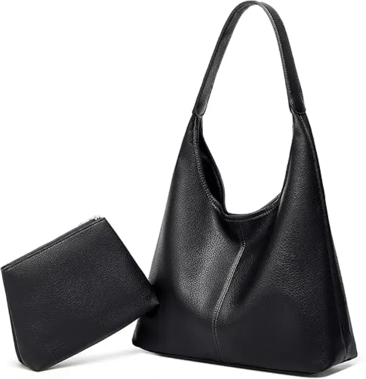 Slouchy Hobo Bags for Women Tote Bag Retro PU Leather Crossbody Bag Soft Shoulder Purses Handbags Large Capacity